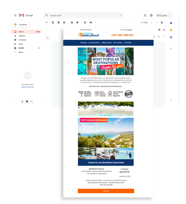 Discover Queensland Weekly Campaign