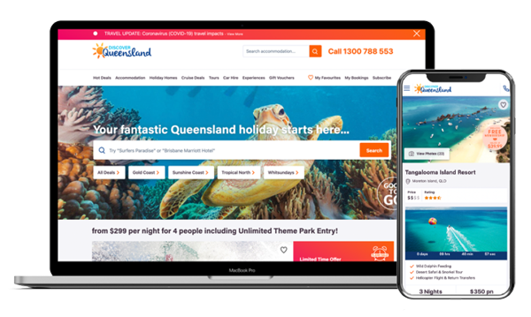 Discover Queensland website redesign
